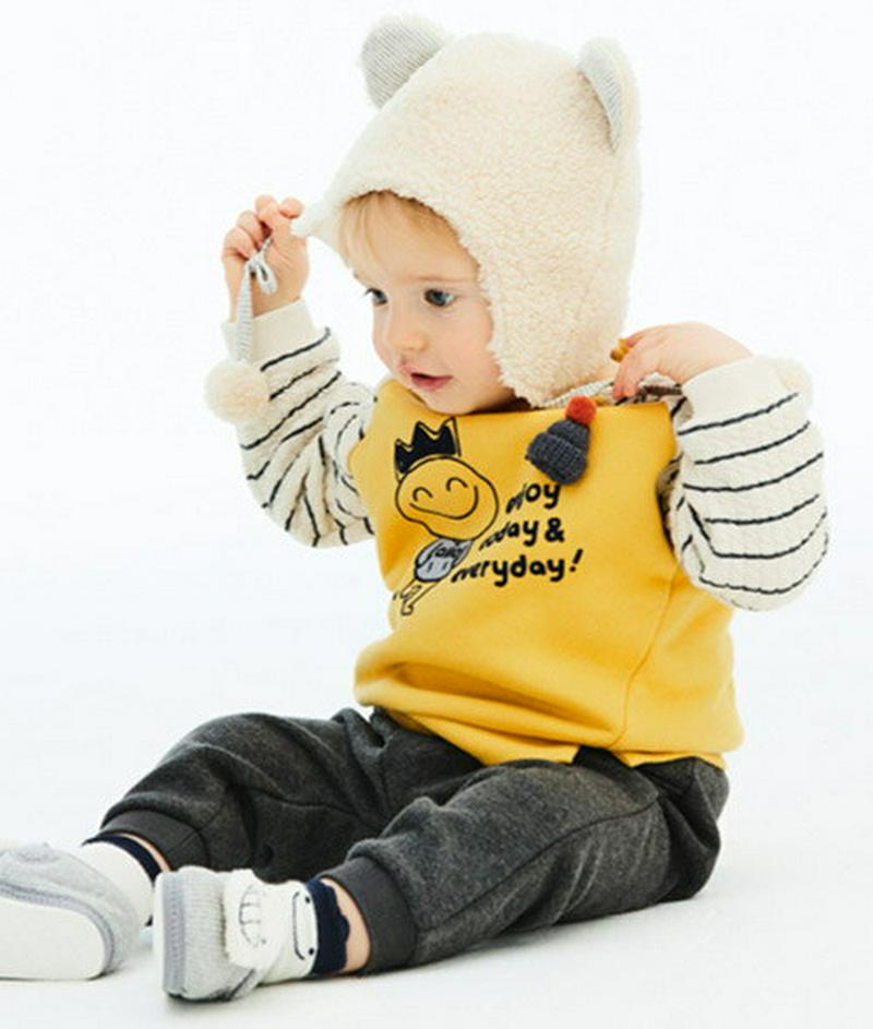 【キッズ30%OFF】裏起毛ボーダースリーブスウェット&パンツSET・p007674 キッズ【3~8才】【set】【セット set トップス スウェット トレーナー 長袖 裏起毛 ボーダー 柄 パンツ ズボン 女の子 男の子 冬 韓国 韓国子供服 子供 こども 子供服 こども服】【KIDS】