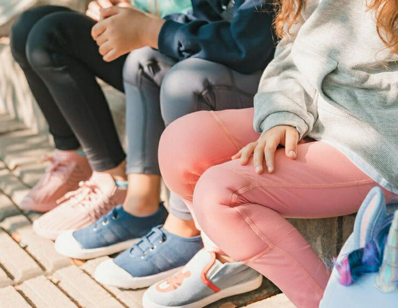 ニークッションレギンス・p007747 キッズ【3~8才】【pt】【レギンス パンツ ズボン ボトムス 単色 無地 シンプル　カジュアル ニークッション クッション 女の子 男の子 春 秋 韓国 韓国子供服 子供 こども 子供服 こども服】【KIDS】