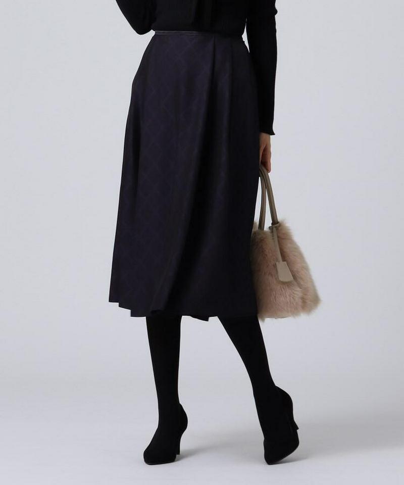 ジャガードチェックスカート