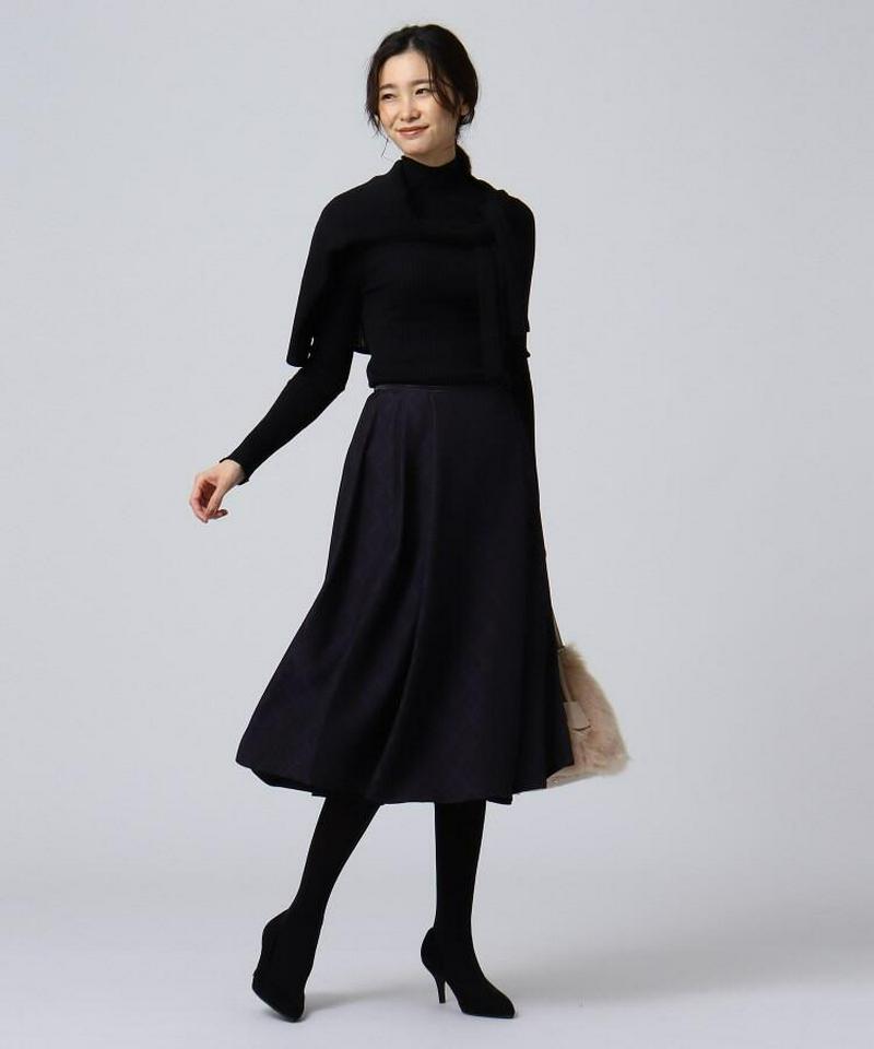 ジャガードチェックスカート