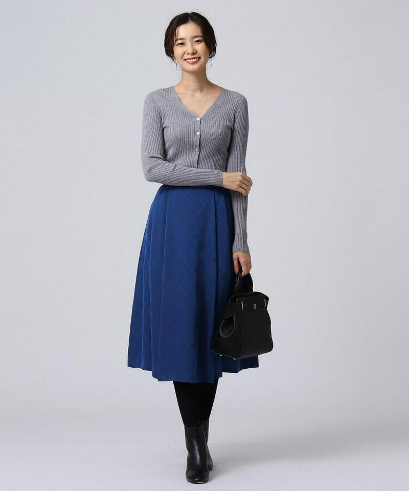 ジャガードチェックスカート