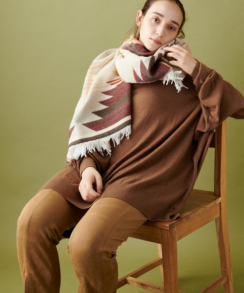 Papillonner パピヨネ の オルテガ柄ストール Parte