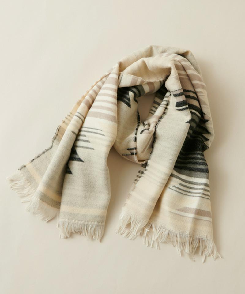 Papillonner パピヨネ の オルテガ柄ストール Parte