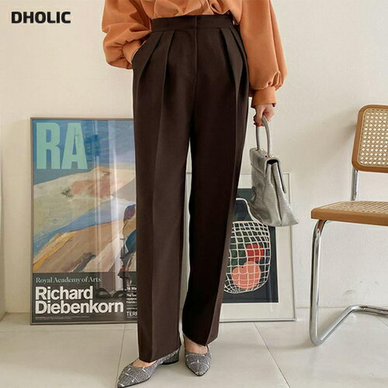 【新作10%OFF】バックゴムタックパンツ・全3色・t64796 レディース【pt】【韓国 ファッション ボトムス ズボン パン