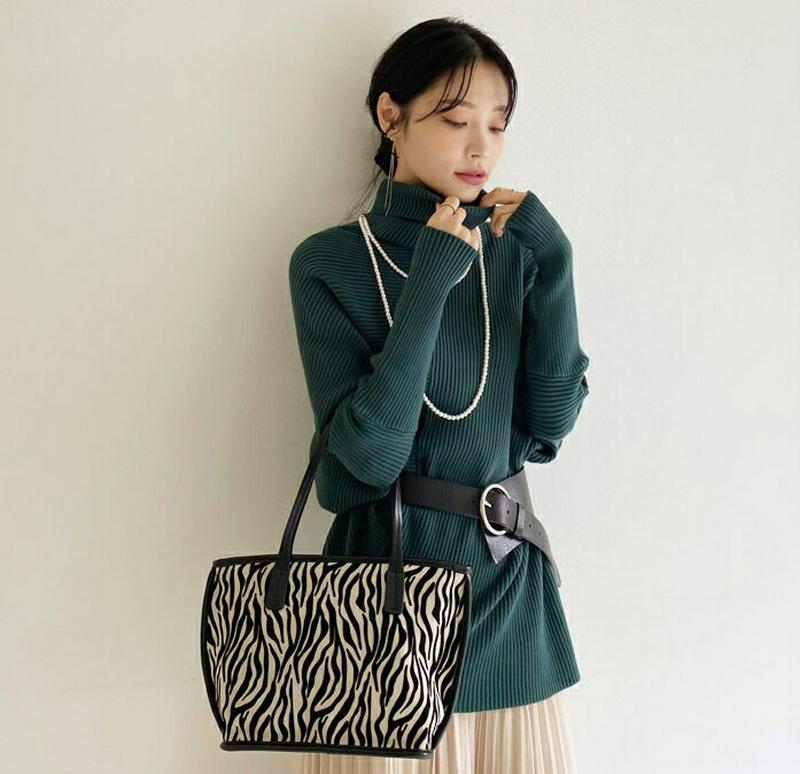 【新作10%OFF】アンバランスリブニット・全4色・b64776 レディース【tops】【韓国 ファッション トップス ニット 
