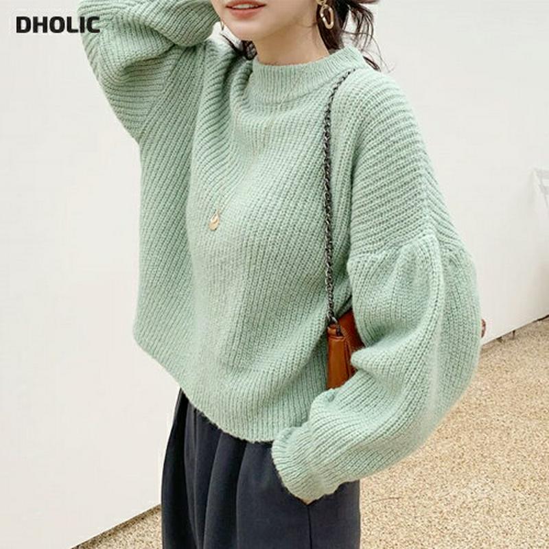 【新作10%OFF】アルパカ混パフニット・全3色・t64791 レディース【tops】【韓国 ファッション トップス ニット ニ