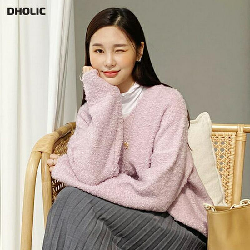 【新作10%OFF】ウール混Vネックニット・全4色・t56117 レディース【tops】【韓国 ファッション トップス ニット 