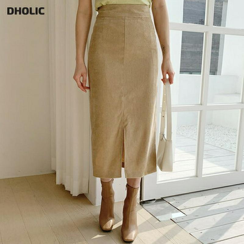 【新作10%OFF】コーデュロイペンシルスカート・全3色・t56130 レディース【sk】【韓国 ファッション ボトムス スカー