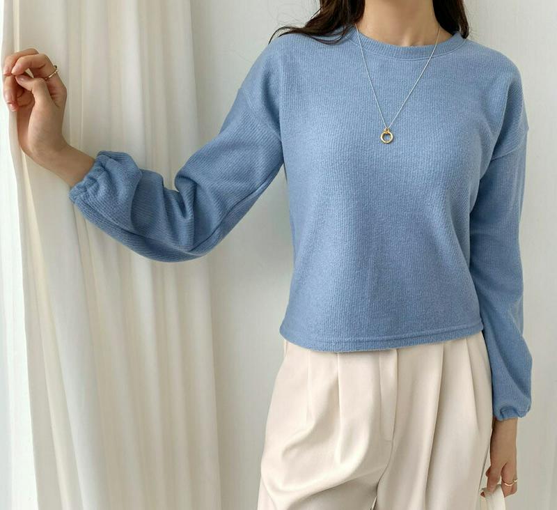 【新作10%OFF】起毛クロップドTシャツ・全4色・t56110 レディース【tops】【韓国 ファッション トップス Tシャツ