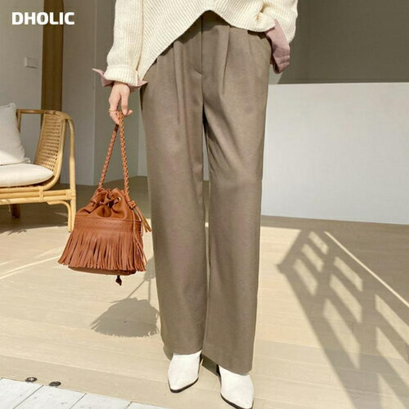 【新作10%OFF】ツータックワイドスラックス・全3色・t56138 レディース【pt】【韓国 ファッション ボトムス ズボン 