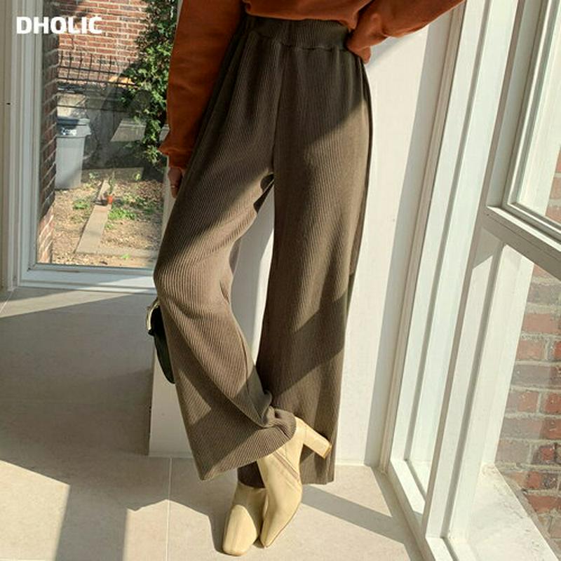 プリーツパンツ・全4色・t64384 レディース【pt】【韓国 ファッション ボトムス ズボン パンツ ロングパンツ ワイドパン