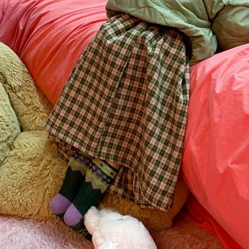 【キッズ20%OFF】チェックフレアスカート・u08145 キッズ【3~8才】【sk】【スカート ロング ロングスカート チェッ