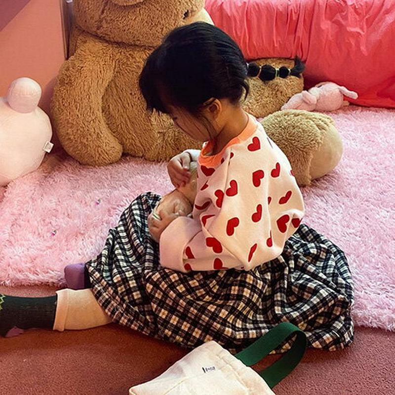 【キッズ20%OFF】チェックフレアスカート・u08145 キッズ【3~8才】【sk】【スカート ロング ロングスカート チェッ