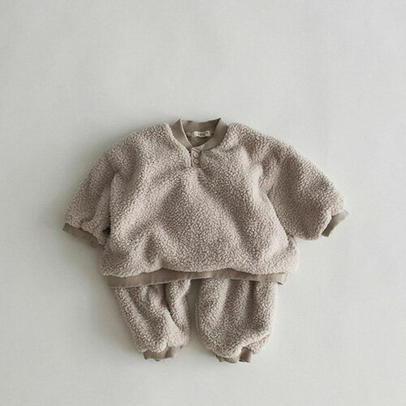 【キッズ20%OFF】ボア上下SET・u08114 キッズ【3~8才】【set】【セットアップ setup 上下 トップス ボア