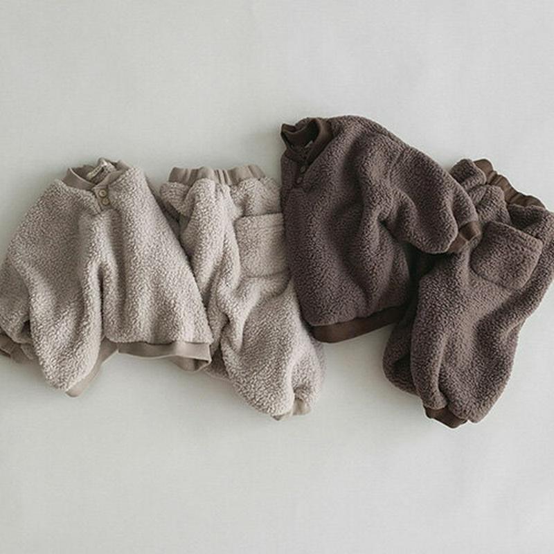 【キッズ20%OFF】ボア上下SET・u08114 キッズ【3~8才】【set】【セットアップ setup 上下 トップス ボア