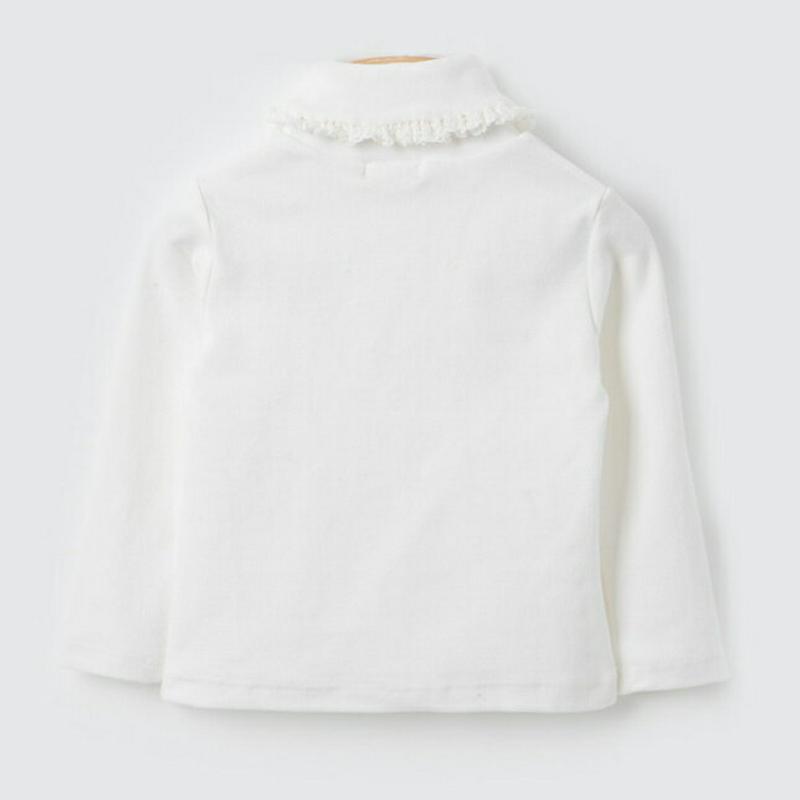 トリミングタートルネックTシャツ・p008206 キッズ【3~8才】【tops】【トップス Tシャツ 長袖 タートルネック タートル 単色 無地 シンプル カジュアル 可愛い かわいい 女の子 秋 冬 韓国 韓国子供服 子供 こども 子供服 こども服】【KIDS】