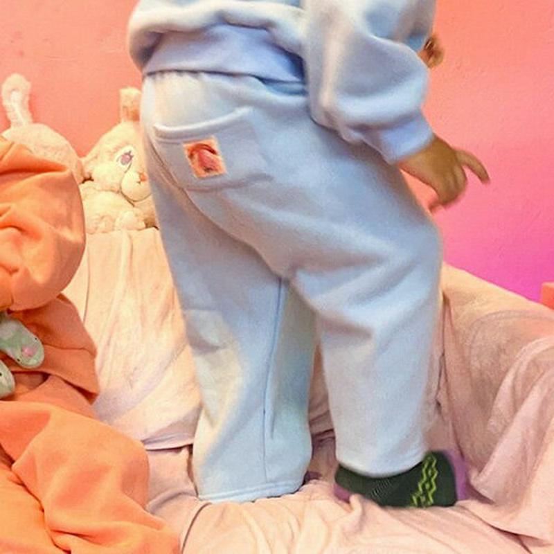 【キッズ20%OFF】裏起毛スウェットパンツ・u08159 キッズ【3~8才】【pt】【パンツ ズボン ロングパンツ 長ズボン 