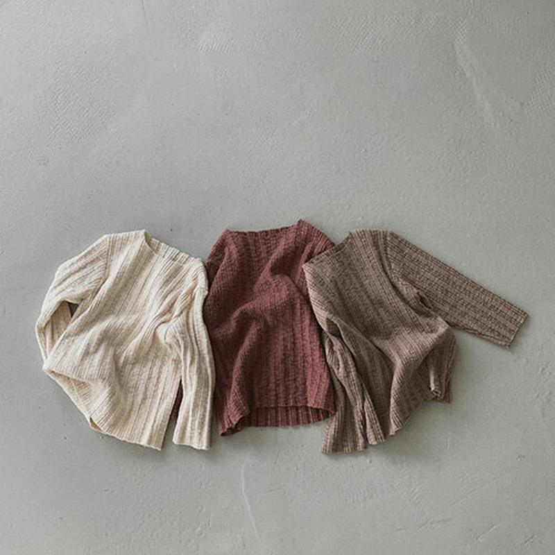 【キッズ20%OFF】リブTシャツ・u08120 キッズ【3~8才】【tops】【トップス Tシャツ 長袖 リブ リブトップス 