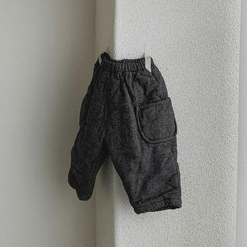 【キッズ20%OFF】裏起毛中綿パンツ・u08135 キッズ【3~8才】【pt】【パンツ ズボン ロングパンツ 長ズボン 中綿 