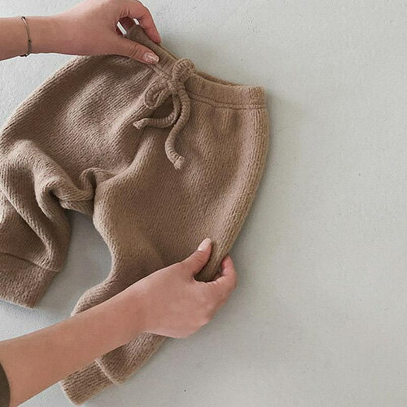 【キッズ20%OFF】起毛リボンパンツ・u08126 キッズ【3~8才】【pt】【パンツ ずぼん ロングパンツ 長ズボン 起毛 