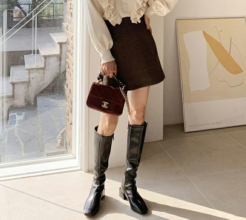 ソフトミニスカート・全4色・t64400 レディース【sk】【韓国 ファッション ボトムス スカート ミニ丈 ミニスカート Aライン Aラインスカート ソフト バックゴム シンプル 単色 無地 カジュアル 大人 秋 冬】