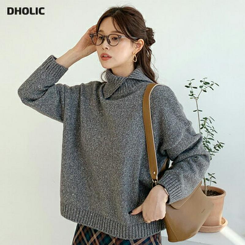 カットアタートルネックニット・全3色・t64821 レディース【tops】【韓国 ファッション トップス ニット ニットトップス
