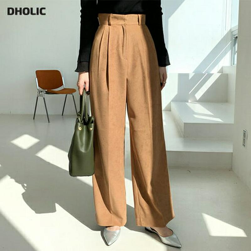 タックワイドパンツ・全2色・t64837 レディース【pt】【韓国 ファッション ボトムス ズボン パンツ ロングパンツ ワイド