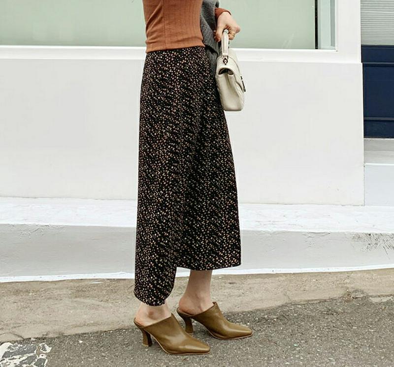 【新作10%OFF】バックゴムAラインスカート・全2色・b64801 レディース【sk】【韓国 ファッション ボトムス スカート