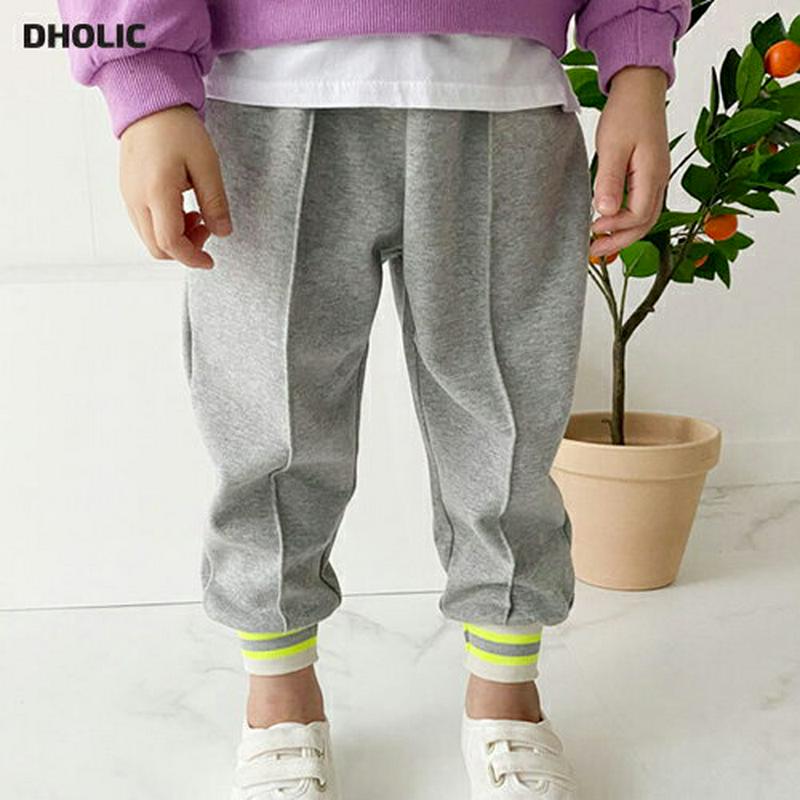 配色ラインジョガーパンツ・p008105 キッズ【3~8才】【pt】【パンツ ズボン ロングパンツ 長ズボン ジョガーパンツ ジョガー ライン 配色 ネオン カジュアル ラフ 女の子 男の子 秋 冬 韓国 韓国子供服 子供 こども 子供服 こども服】【KIDS】