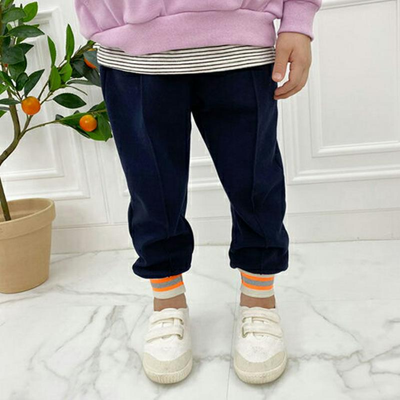 配色ラインジョガーパンツ・p008105 キッズ【3~8才】【pt】【パンツ ズボン ロングパンツ 長ズボン ジョガーパンツ ジョガー ライン 配色 ネオン カジュアル ラフ 女の子 男の子 秋 冬 韓国 韓国子供服 子供 こども 子供服 こども服】【KIDS】