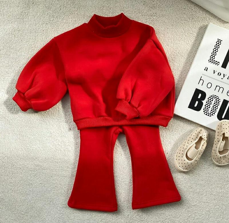 【キッズ20%OFF】パフスウェット上下SET・u08008 キッズ【3~8才】【set】【セットアップ setup トップス 