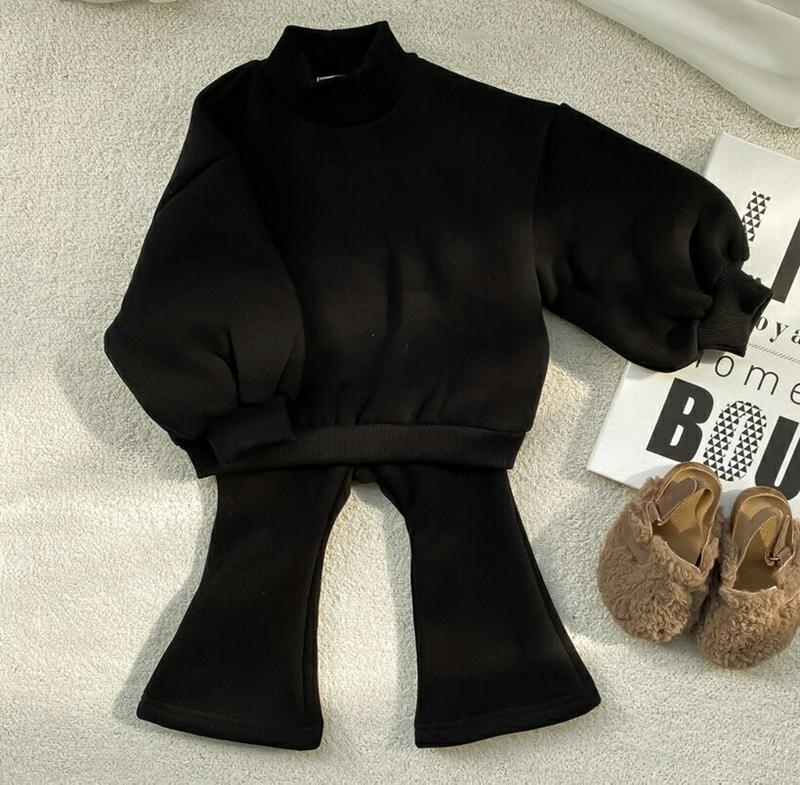 【キッズ20%OFF】パフスウェット上下SET・u08008 キッズ【3~8才】【set】【セットアップ setup トップス 