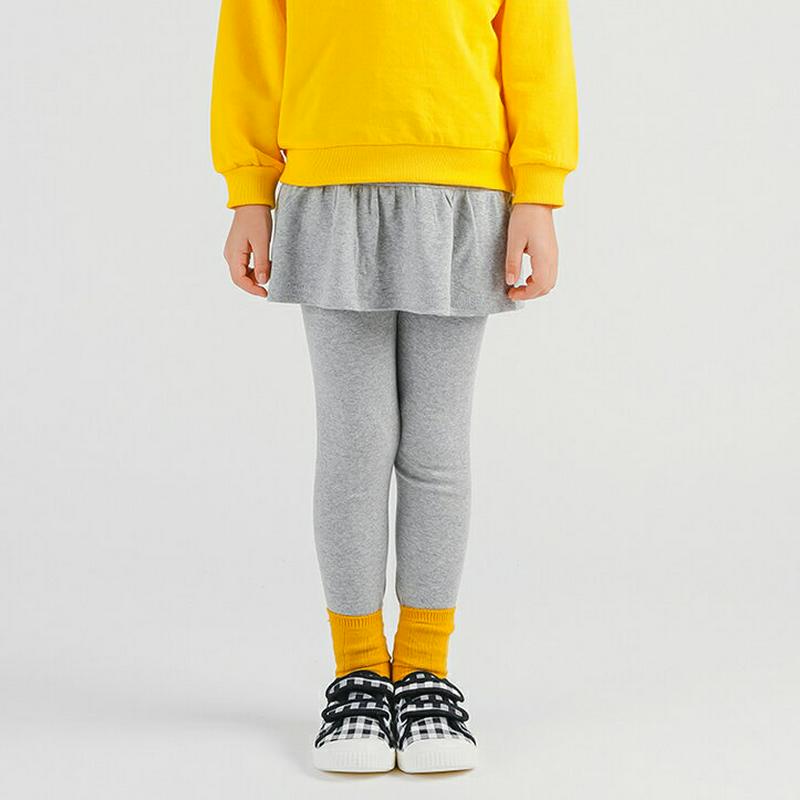 フレアスカートレギンス・p008065 キッズ【3~8才】【pt】【スカートレギンス スカート レギンス フレア フレアスカート 単色 無地 シンプル カジュアル 女の子 春 秋 冬 韓国 韓国子供服 子供 こども 子供服 こども服】【KIDS】