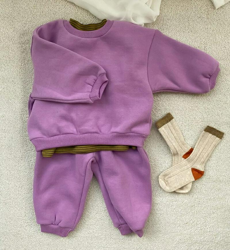 【キッズ30%OFF】裏起毛スウェット上下SET・u08006 キッズ【3~8才】【set】【セットアップ setup トップス スウェット トレーナー 長袖 パンツ ズボン 上下 裏起毛 カジュアル ラフ 女の子 男の子 冬 韓国 韓国子供服 子供 こども 子供服 こども服】【KIDS】