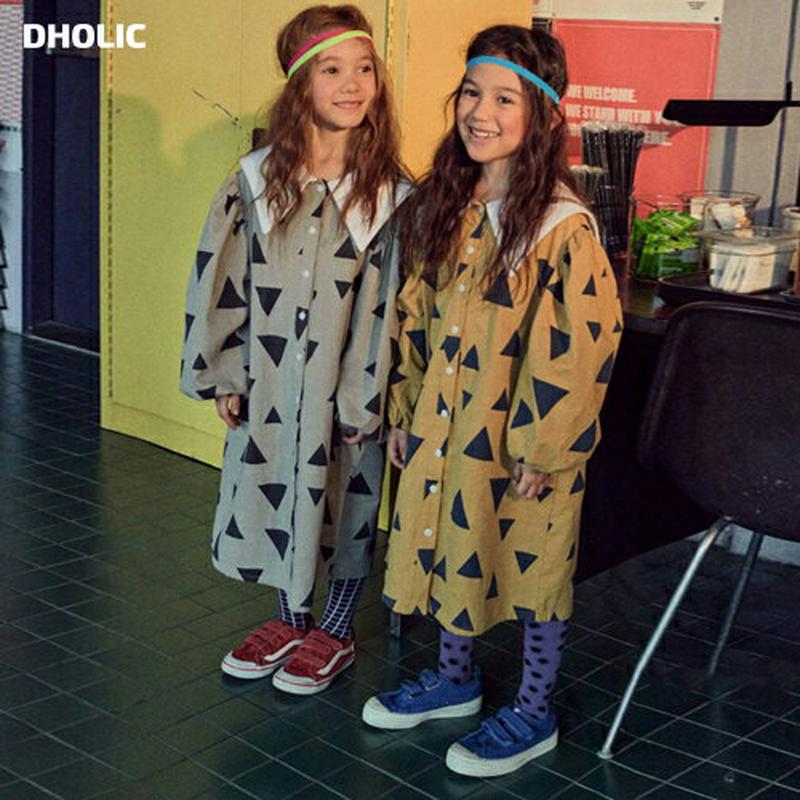 【キッズ20%OFF】【送料無料】配色カラートライアングルワンピース・u07997 キッズ【3~8才】【ops】【ワンピース ロ