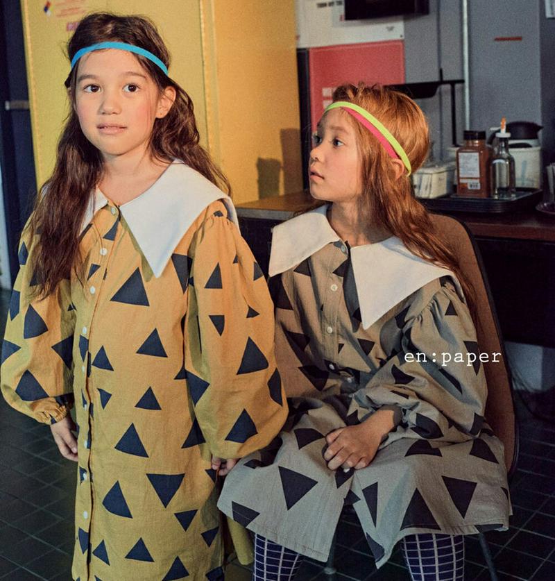 【キッズ20%OFF】【送料無料】配色カラートライアングルワンピース・u07997 キッズ【3~8才】【ops】【ワンピース ロ