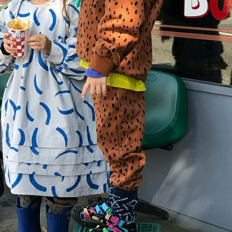 【キッズ20%OFF】裏起毛レオパードパンツ・u07993 キッズ【3~8才】【pt】【パンツ ズボン ロングパンツ 長ズボン 