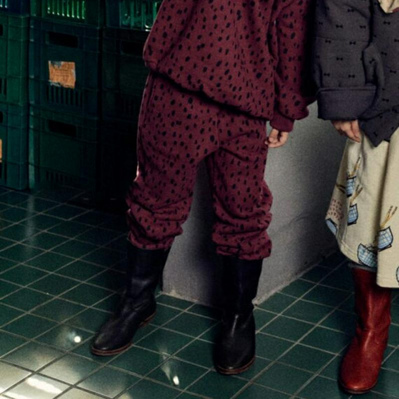 【キッズ20%OFF】裏起毛レオパードパンツ・u07993 キッズ【3~8才】【pt】【パンツ ズボン ロングパンツ 長ズボン 