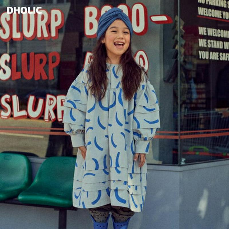 【キッズ20%OFF】【送料無料】パターンルーズワンピース・u08012 キッズ【3~8才】【ops】【ワンピース ミディ丈 ミ