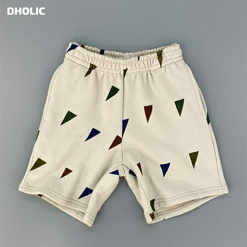 【キッズ20%OFF】2TYPE裏起毛パターンハーフパンツ・u08005 キッズ【3~8才】【pt】【パンツ ズボン ハーフパン