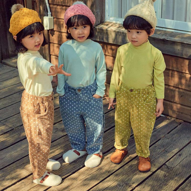 【キッズ20%OFF】ドットコーデュロイパンツ・u08071 キッズ【3~8才】【pt】【パンツ ズボン ロングパンツ 長ズボン