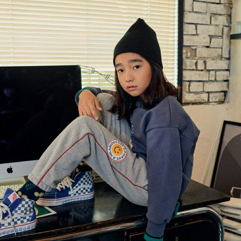 【キッズ20%OFF】パッチサイドラインパンツ・u07990 キッズ【3~8才】【pt】【パンツ ズボン ロングパンツ 長ズボン