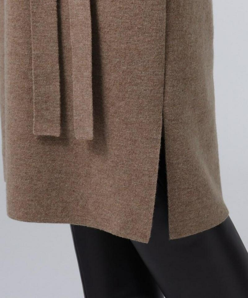 ジョイントウール タートルネックニットワンピース