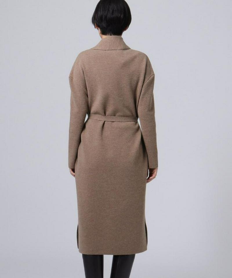 ジョイントウール タートルネックニットワンピース