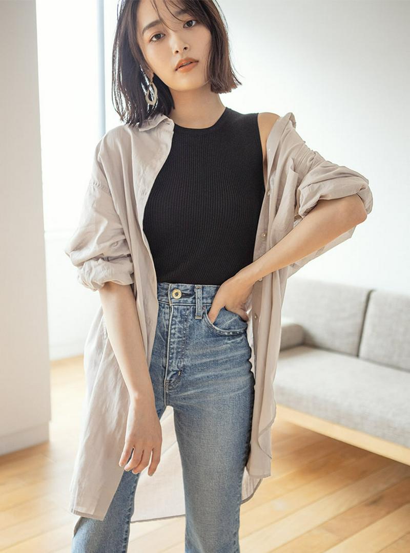 シアーロングシャツ