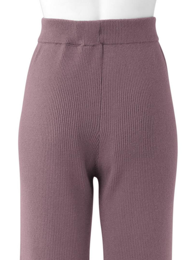 フリルヘムリブニットパンツ