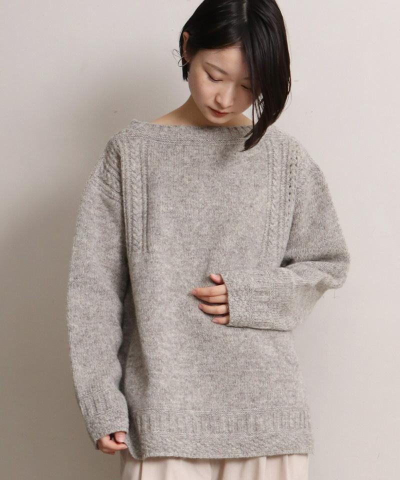 ECOLOGYボートネックスリットプルオーバー（cardo fabrica）