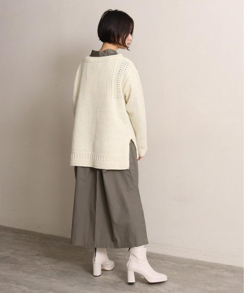 ECOLOGYボートネックスリットプルオーバー（cardo fabrica）