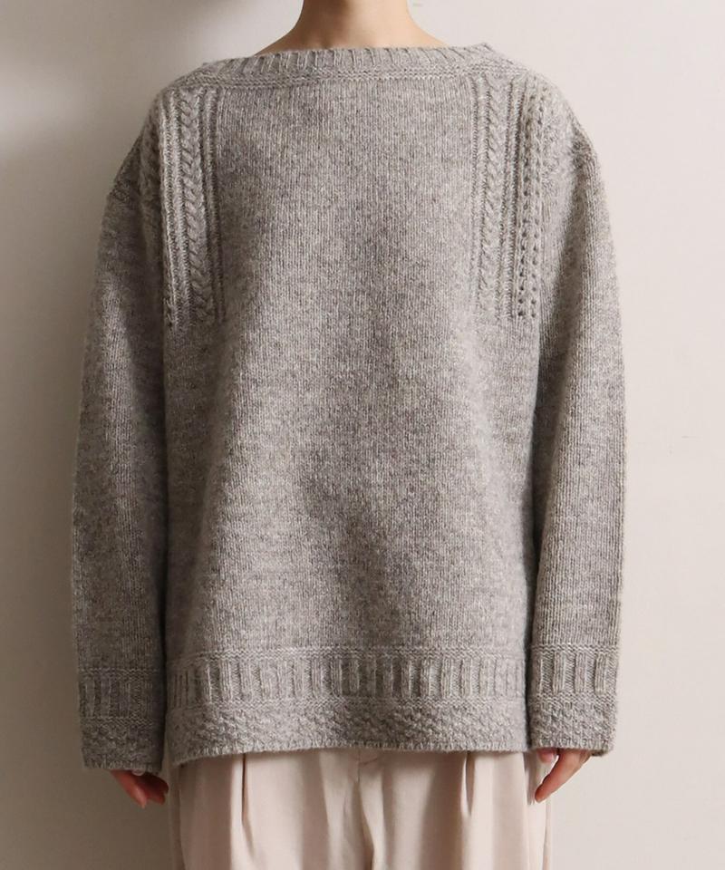 ECOLOGYボートネックスリットプルオーバー（cardo fabrica）