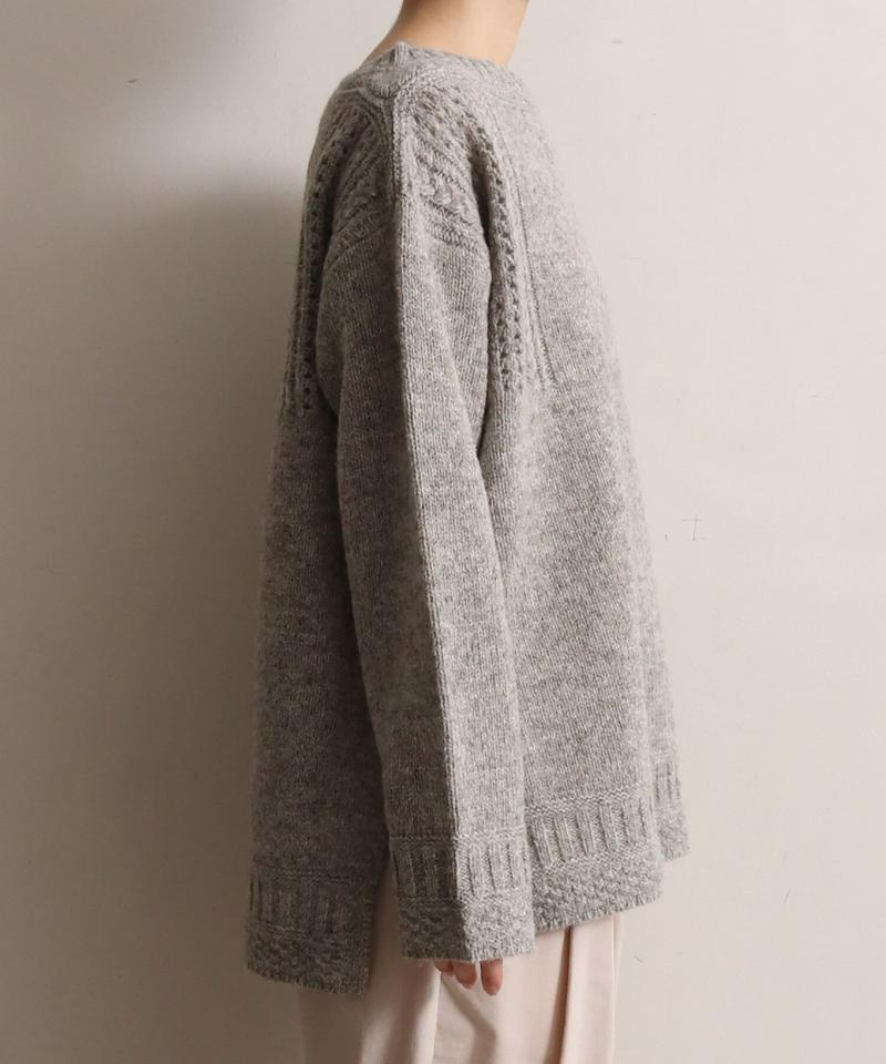 ECOLOGYボートネックスリットプルオーバー（cardo fabrica）